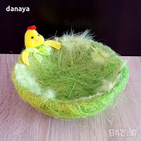 Панер за великденски яйца с пиленце 17см декорация украса за Великден, снимка 6 - Декорация за дома - 24564882