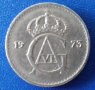 Монета Швеция 25 Йоре 1973 г., снимка 2