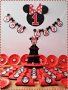Украса и подаръчета за детски рожден ден с Мини Маус червено, снимка 3