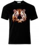 Мъжка тениска Glowing Tiger Art