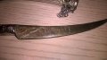 Turkiye-нож с кания-метални-19см-внос швеицария, снимка 8