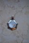 Сребърна висулка слънце със седеф-016, снимка 1 - Колиета, медальони, синджири - 13421281