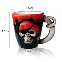 Керамична чаша Пират череп забавна чаша за подарък 250ml, снимка 9 - Чаши - 22825997