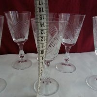 кристални чаши за ракия вино уиски коняк, снимка 6 - Сервизи - 20115230