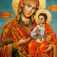 Икона на Дева Мария с Младенеца, снимка 7 - Икони - 22667772