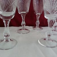  кристални чаши за вино ракия уиски коняк , снимка 18 - Чаши - 20115055
