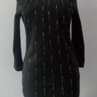 Черна рокля с интересни елементи размер С, снимка 2 - Рокли - 8805211