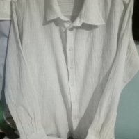 Кремавобяла риза Selected с дълъг ръкав , снимка 2 - Ризи - 25601740