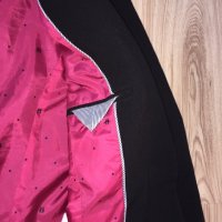 Дамско сако BERSHKA оригинал, size L, черно с цикламен хастар , НОВО!!, снимка 6 - Сака - 11070978