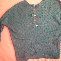 Пуловер на едри дупки / туника / блуза тип мрежа - 2