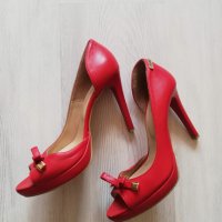 Червени секси обувки Bianki, снимка 2 - Дамски обувки на ток - 21278908