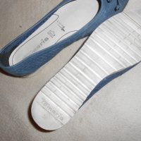 Кожени балеринки в синьо  Tamaris, снимка 9 - Дамски ежедневни обувки - 23039094