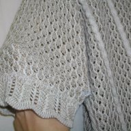 Памучна блуза / плетена дантела / голям размер / хипоалергична, снимка 4 - Корсети, бюстиета, топове - 14467160