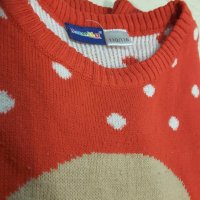 Пуловер за момиче с бисквитка размер 110-116/марка Лупилу, снимка 3 - Детски пуловери и жилетки - 24226726