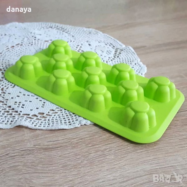 Форми за лед цветя 11 гнезда, снимка 1