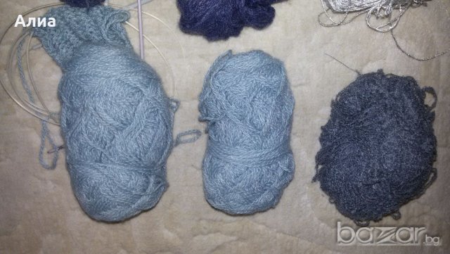 Прежда тип мохер VIDA -/900гр /тюркоазино синьо+преждите на втора сним, снимка 7 - Други - 19640832