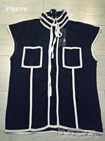 Дамска черна риза