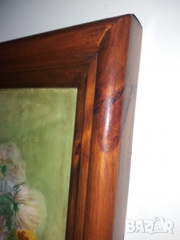 Люба Паликарова стара картина акварел натюрморт цветя  1975, снимка 9 - Картини - 23743155