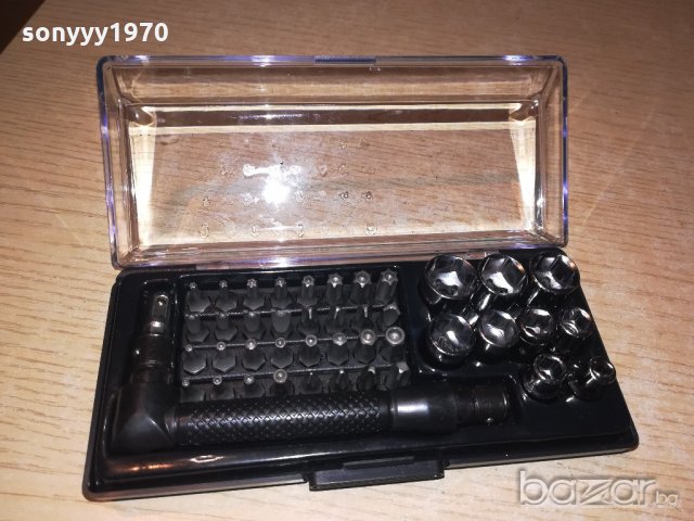 отвертка/гидоре 42 части в кутия с прозрачен капак, снимка 5 - Отвертки - 20803792