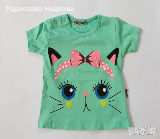 Тениска Панделка - 86,92,98 см, снимка 1 - Бебешки блузки - 7769040