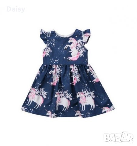 Лятна рокля с Еднорог, снимка 4 - Бебешки рокли - 24354814