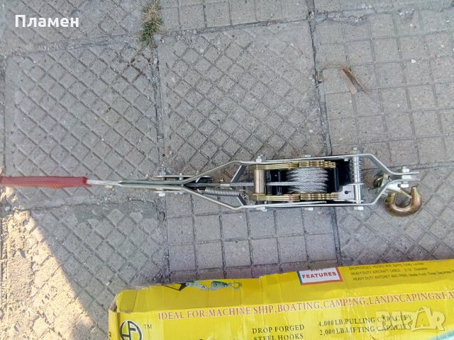 Ръчна лебедка с лост, ИЗТЕГЛЯЩО УСТРОЙСТВО2 T, снимка 3 - Аксесоари и консумативи - 16261385
