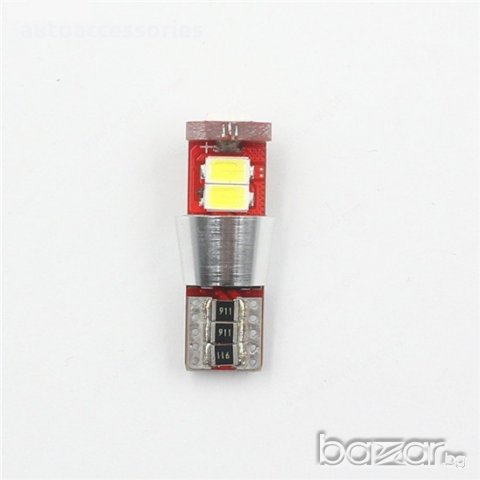  LED Диодна крушка 6LED SMD  12V T10, снимка 2 - Аксесоари и консумативи - 18975447