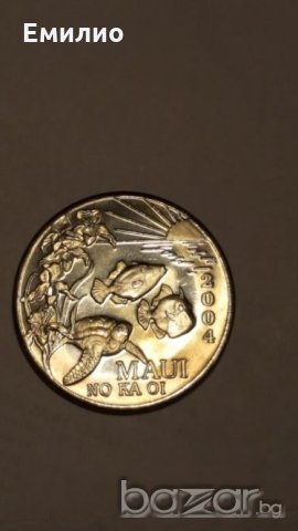 Rare. MAUI TRADE DOLLAR- CHAMBER OF COMMERCE 2004 ORIGINAL FLIP 105k Mint, снимка 3 - Нумизматика и бонистика - 20073873