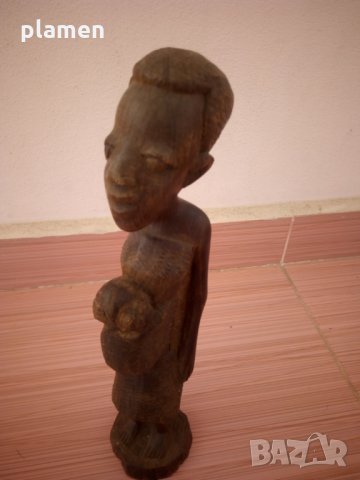 Стара абаносова статуетка, снимка 1 - Статуетки - 24190825