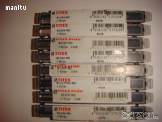 метчици TITEX EMUGE GUHRING WALTER RAZMERI 1-30MM, снимка 4 - Други стоки за дома - 11670978