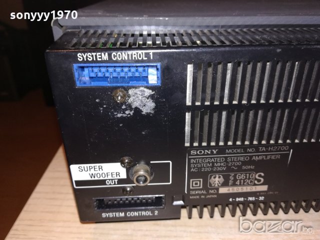 sony ta-h2700 amplifier made in japan-внос швеицария, снимка 12 - Ресийвъри, усилватели, смесителни пултове - 21242642