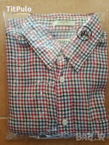 Мъжка риза ORVIS-3XL-100% лен, снимка 5 - Ризи - 21843077