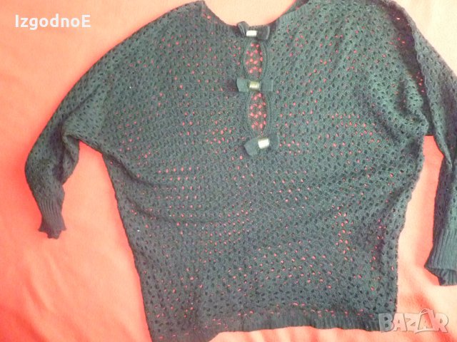 Пуловер на едри дупки / туника / блуза тип мрежа - 2, снимка 1 - Блузи с дълъг ръкав и пуловери - 25605263