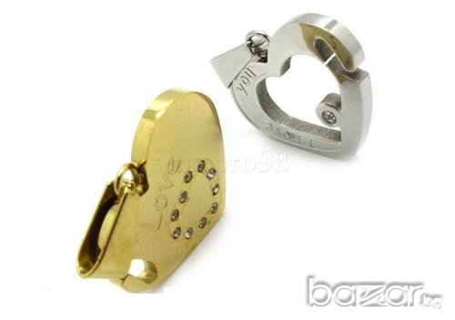  Висулка 2бр сърца, снимка 5 - Колиета, медальони, синджири - 6651390