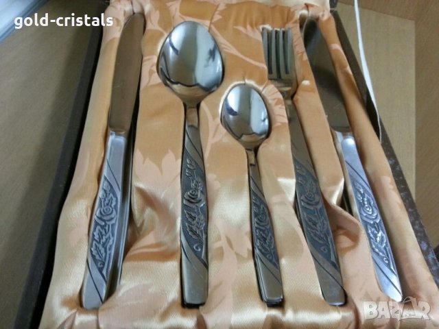 Руски прибори за хранене в кутия, снимка 6 - Антикварни и старинни предмети - 24738425