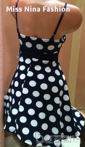 Кукленска Рокля на точки, снимка 5 - Рокли - 10539931