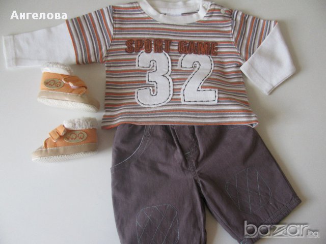 Нова блузка и панталонки 0-3месеца, снимка 3 - Комплекти за бебе - 11905311