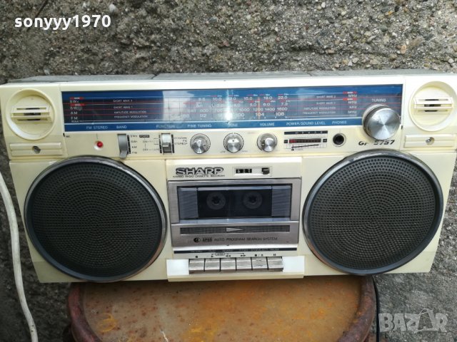 sharp gf-5757-apss-ретро колекция-внос швеицария, снимка 2 - Ресийвъри, усилватели, смесителни пултове - 22504950