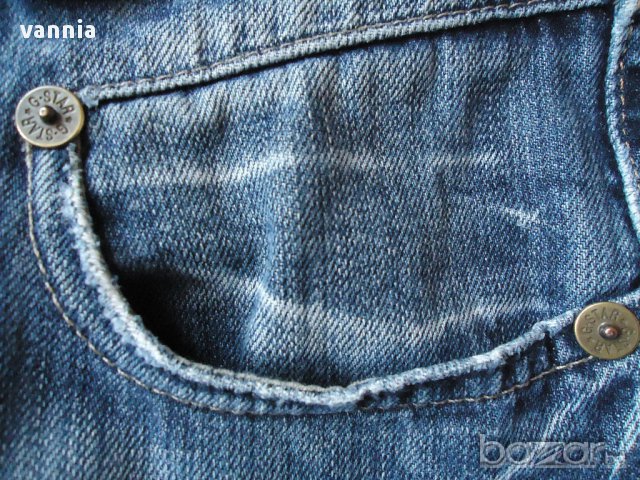 G-star Raw- с протрити ефекти 32 размер, снимка 2 - Дънки - 13989599