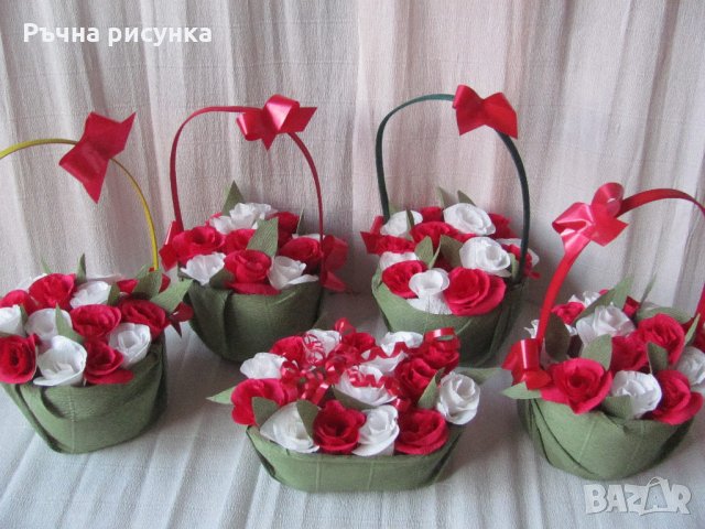 Кошници с цветя 15лв, снимка 3 - Декорация за дома - 21708758