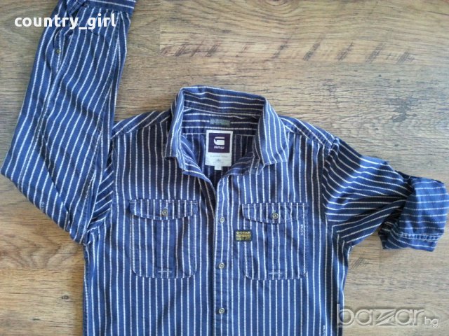 G-star - страхотна мъжка риза 100% оригинал отлично състояние , снимка 5 - Ризи - 15094294