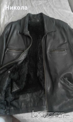 Мъжко кожено яке, снимка 1 - Якета - 19986974