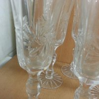  кристални чаши , снимка 10 - Антикварни и старинни предмети - 22297268