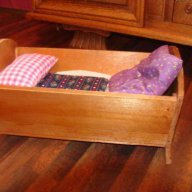  vintage дървено легло люлка за кукли , снимка 2 - Колекции - 17258843