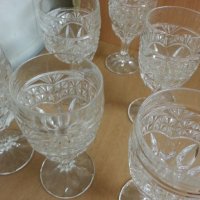 Ретро кристални чаши за вино , снимка 9 - Антикварни и старинни предмети - 23832450