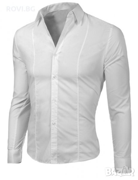 Мъжка Бяла Риза " Лукс ", снимка 1