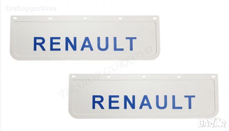 Релефни гумени бели калобрани Рено/Renault, снимка 1