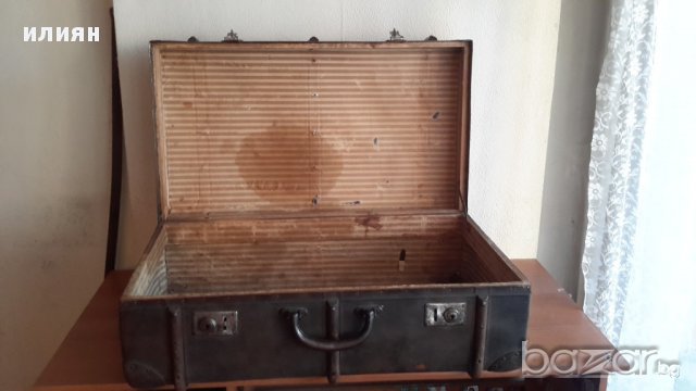 Старинен куфар със обков метал и дърво има забележки , снимка 8 - Други стоки за дома - 16556448
