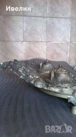 уникална бронзова мастилница, снимка 7 - Антикварни и старинни предмети - 21946599