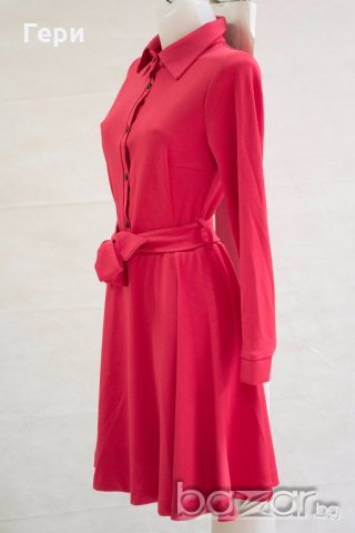 Червена рокля марка Naoko, снимка 2 - Рокли - 18459547